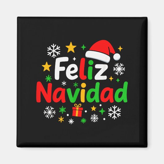 Aimant Feliz Navidad Pajamas Shirt, Cute Spanish Mexican  (Devant)