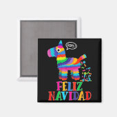 Aimant Feliz Navidad Spanish Christmas Funny Mexican Nata (Recto/Verso)