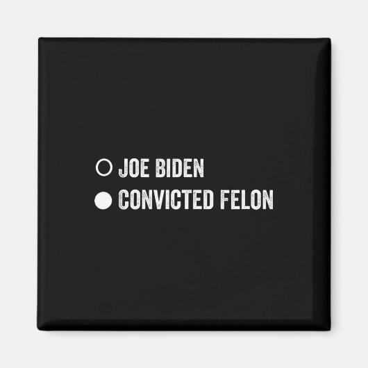 Aimant Felon Funny Pro Trump 2024 (Devant)