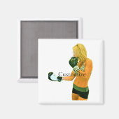 Aimant Female Fitness Model boxing Thunder_Cove (Recto/Verso)