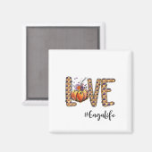 Aimant Femens Love Gaga Vie Citrouille Automne Halloween (Recto/Verso)