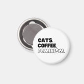 Aimant Féminisme du café des chats (Recto/Verso)