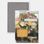 Aimant Feminist Collage Wall Art Abstract Decor (Recto/Verso)