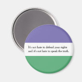 Aimant féministe avec citation de Bérons de Magdal (Recto/Verso)