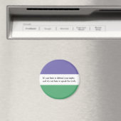 Aimant féministe avec citation de Bérons de Magdal (In Situ (Lave-vaisselle))