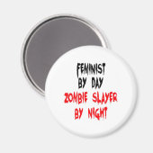 Aimant Feministe Zombie Slayer (Recto/Verso)
