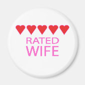 Aimant Femme à cinq coeurs (Devant)