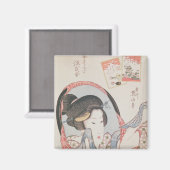 Aimant Femme à son miroir, publié c.1830 (Recto/Verso)