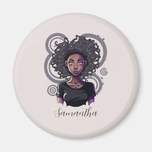 Aimant Femme afro magique