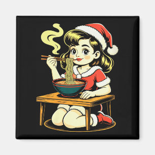 Aimant Femme Anime Ramen Noël Kawaii Fille de Père Noël M