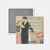 Aimant femme au foyer vintage (Recto/Verso)