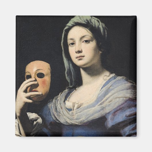 Aimant Femme au Masque 2 (Devant)