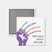 Aimant FEMME AUX CHEMINS colorés (Recto/Verso)