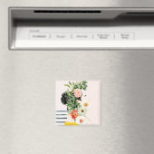 Aimant Femme aux fleurs (In Situ (Lave-vaisselle))