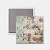 Aimant Femme aux toilettes, détails d'un funéraire (Recto/Verso)