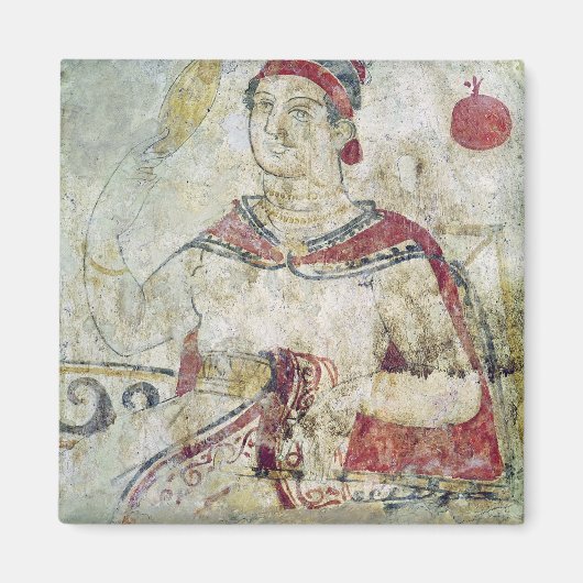 Aimant Femme aux toilettes, détails d'un funéraire (Devant)