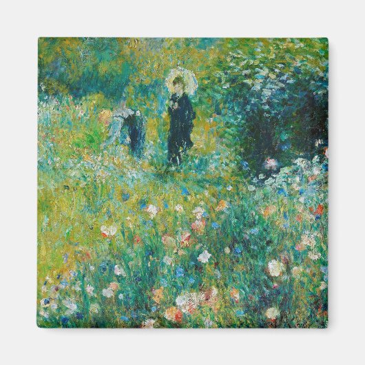 Aimant Femme avec Parasol, Jardin, Renoir (Devant)