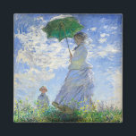 Aimant Femme avec Parasol, Madame Monet et Son Fils<br><div class="desc">Femme au parasol, Madame Monet et son fils par Claude Monet Vintage Fine Art</div>