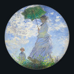 Aimant Femme avec Parasol, Madame Monet et Son Fils<br><div class="desc">Femme au parasol, Madame Monet et son fils par Claude Monet Vintage Fine Art</div>