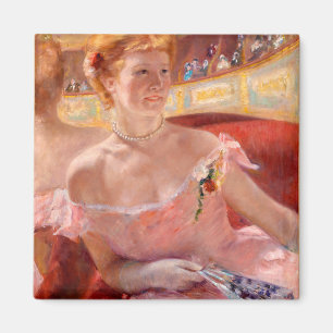 Aimant Femme avec un collier de perle   Mary Cassatt