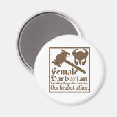 Aimant Femme barbare (Recto/Verso)