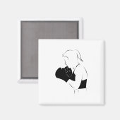 Aimant Femme Boxer (Recto/Verso)