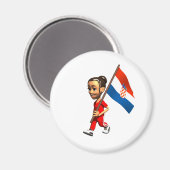 Aimant Femme croate (Recto/Verso)