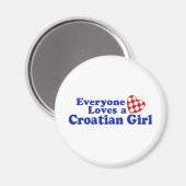 Aimant Femme croate (Recto/Verso)