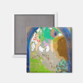 Aimant Femme dans la fenêtre, Redon (Recto/Verso)