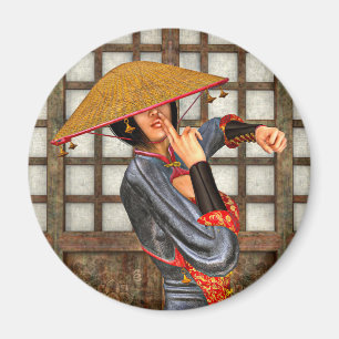 Aimant Femme de combat asiatique
