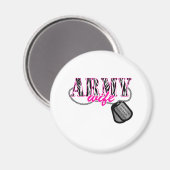 Aimant Femme de l'armée (Recto/Verso)