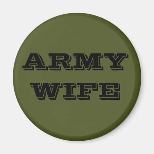 Aimant Femme de l'armée de l'aimant (Devant)