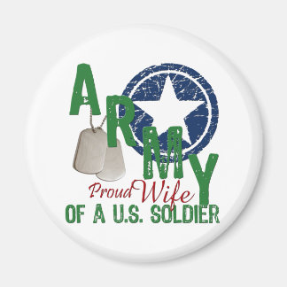 Aimant Femme de l'armée - Fière