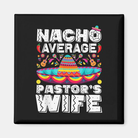 Aimant Femme de pasteur moyenne Nacho Prêcheur religieux (Devant)