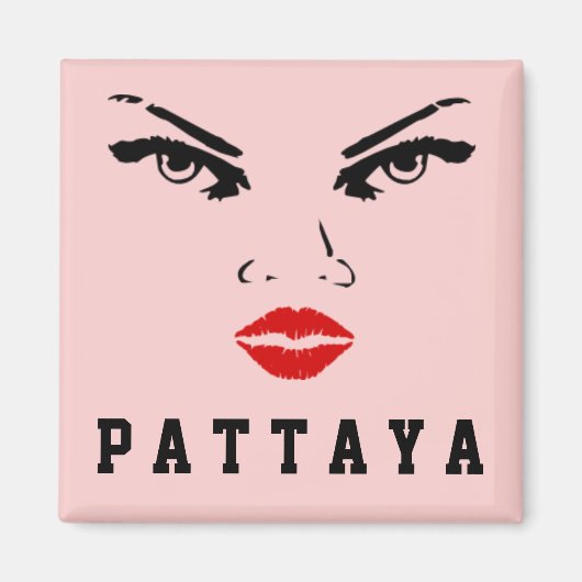 Aimant Femme de Pattaya, Thaïlande (Devant)