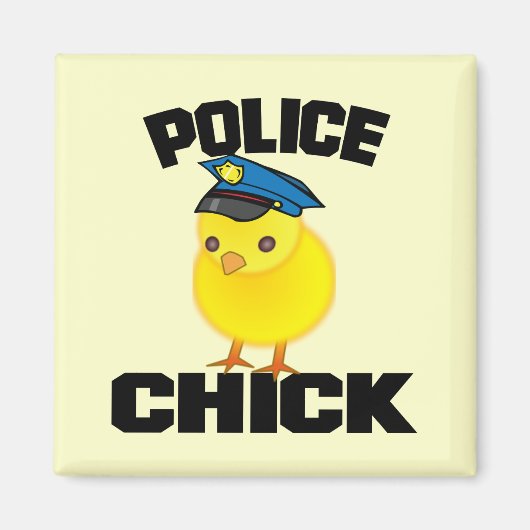 Aimant Femme de police (Devant)