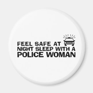 Aimant Femme de police drôle