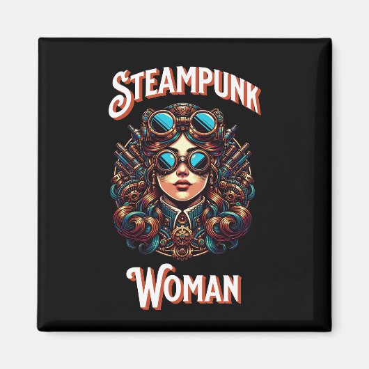 Aimant Femme de Steampunk (Devant)