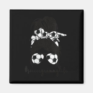 Aimant Femme Drôle Soccer Grammy Vie Soccer Joueur Gram
