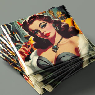 Aimant Femme du diable vintage