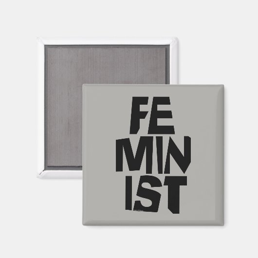 Aimant Femme égale imitation de fille féminine féministe (Recto/Verso)