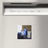 Aimant Femme en bleu, Johannes Vermeer (In Situ (Lave-vaisselle))