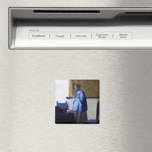 Aimant Femme en bleu, Johannes Vermeer (In Situ (Lave-vaisselle))