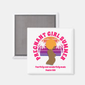 Aimant FEMME ENCEINTE chrétienne ETÉ Afro Queen (Recto/Verso)