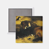 Aimant Femme et Cheval (Recto/Verso)