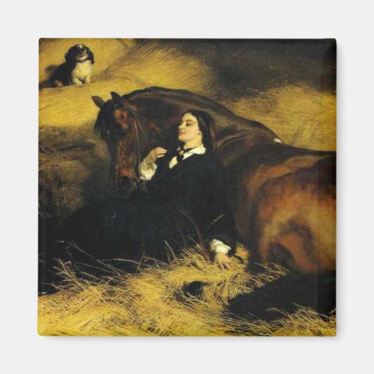 Aimant Femme et Cheval (Devant)