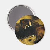 Aimant Femme et Cheval (Recto/Verso)