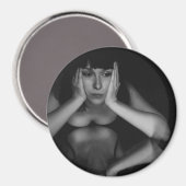 Aimant Femme et miroir (Recto/Verso)