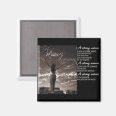 Aimant Femme forte (Recto/Verso)