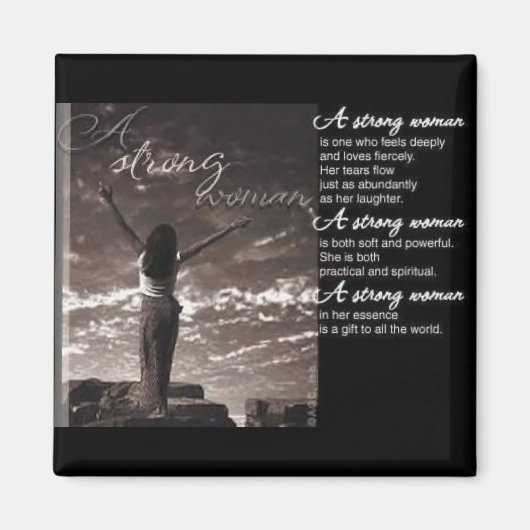 Aimant Femme forte (Devant)